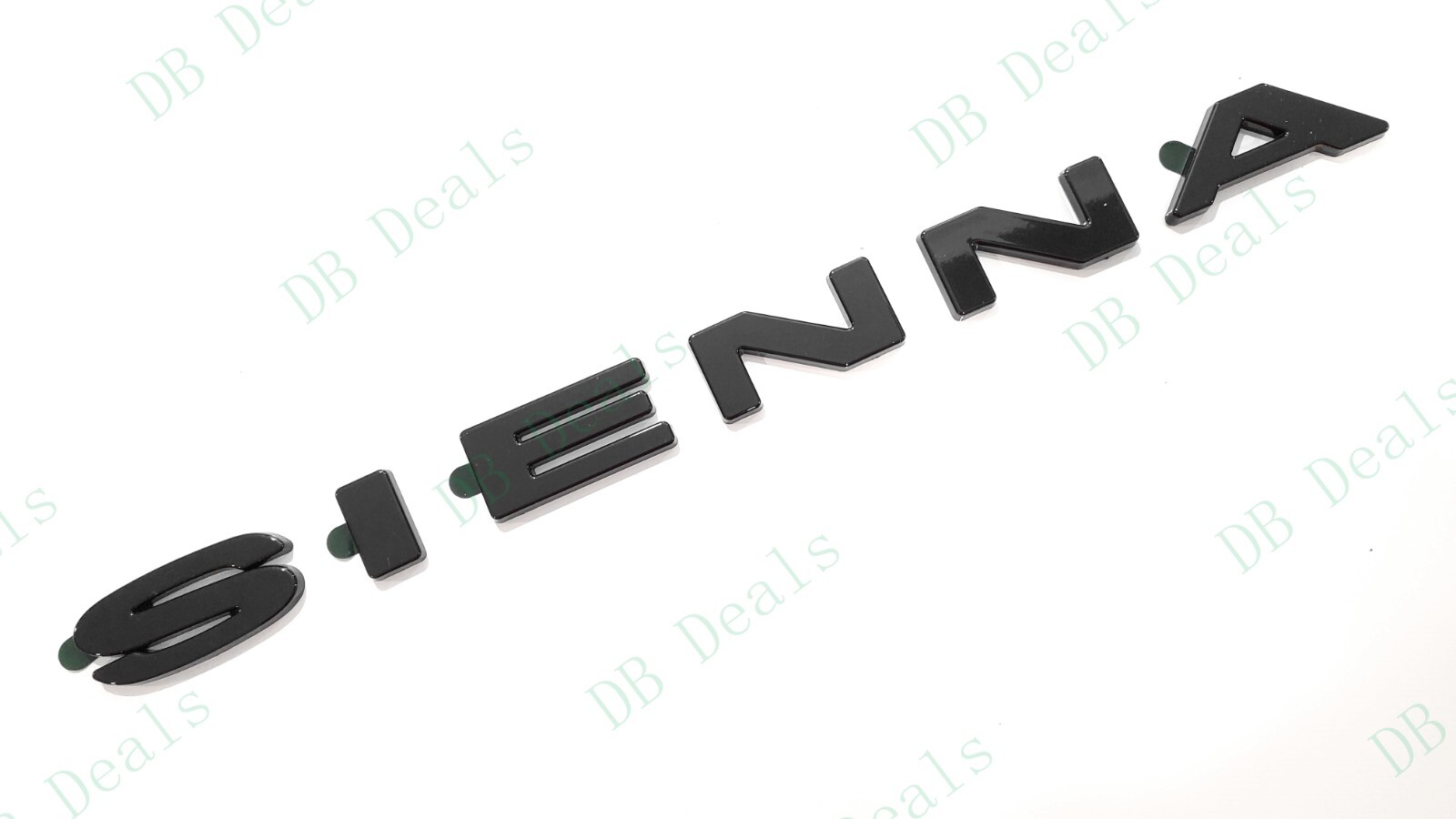 OVERLAY Rear Liftgate Gloss Black SIENNA Letter Logo Emblem 2021+ Toyota Sienna