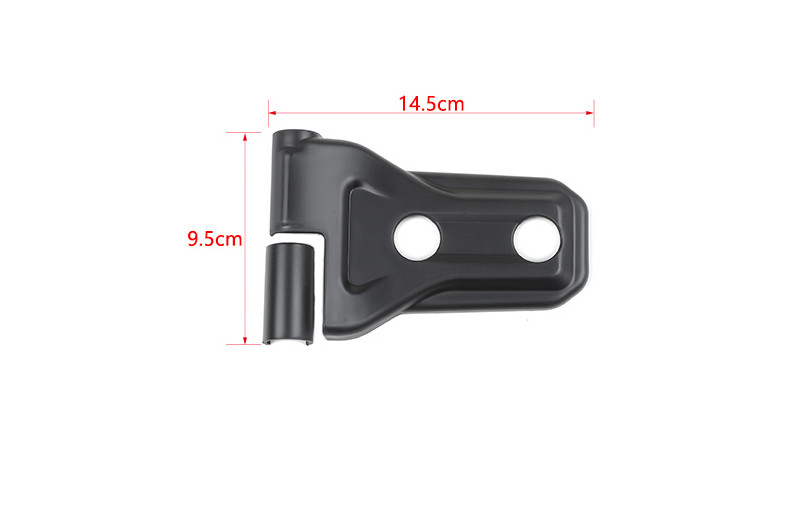8x Matt Black Door Hinge Protector Cover Trim Set For Jeep Wrangler JL JT 2018+