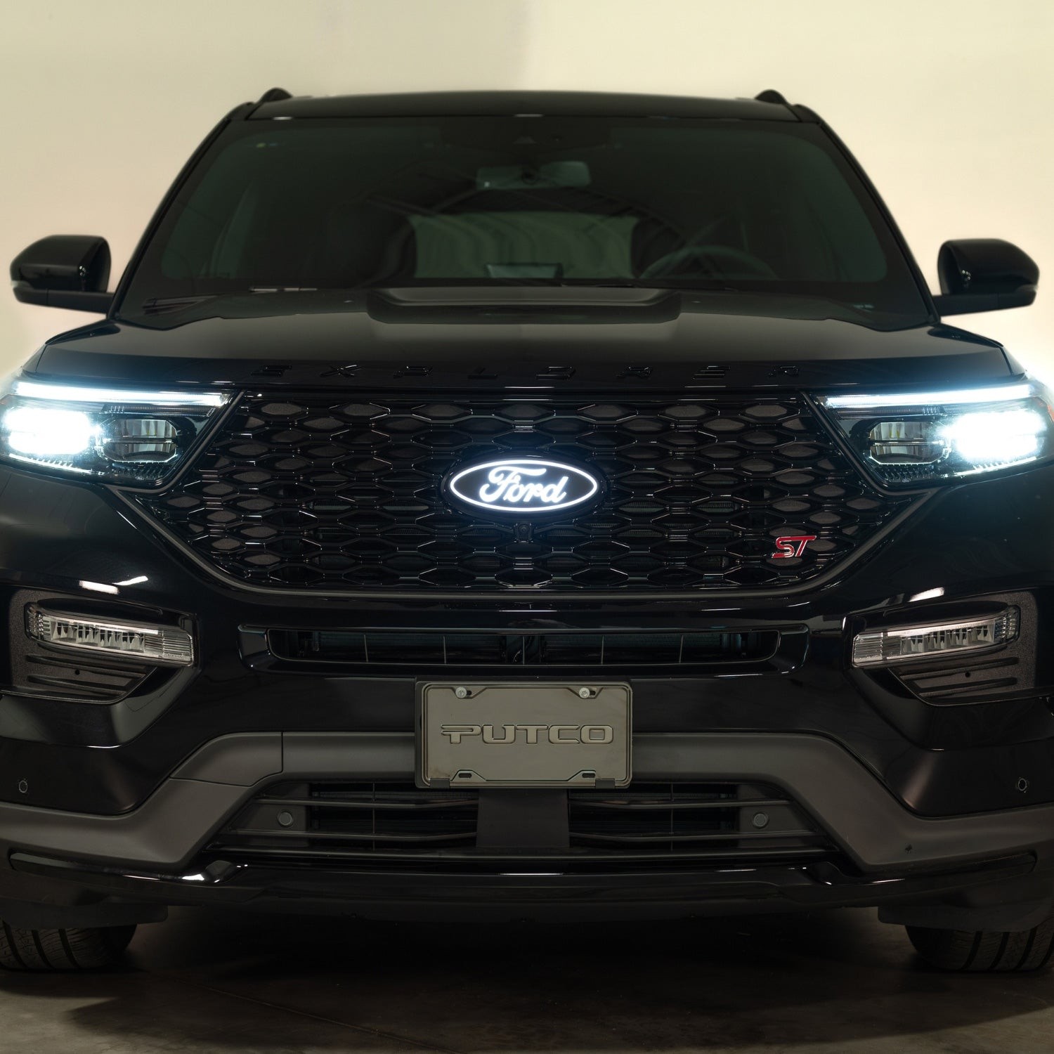 2024 Ford Explorer Putco 92901-10 Front Grille Light Up LED Emblem w/ Harness