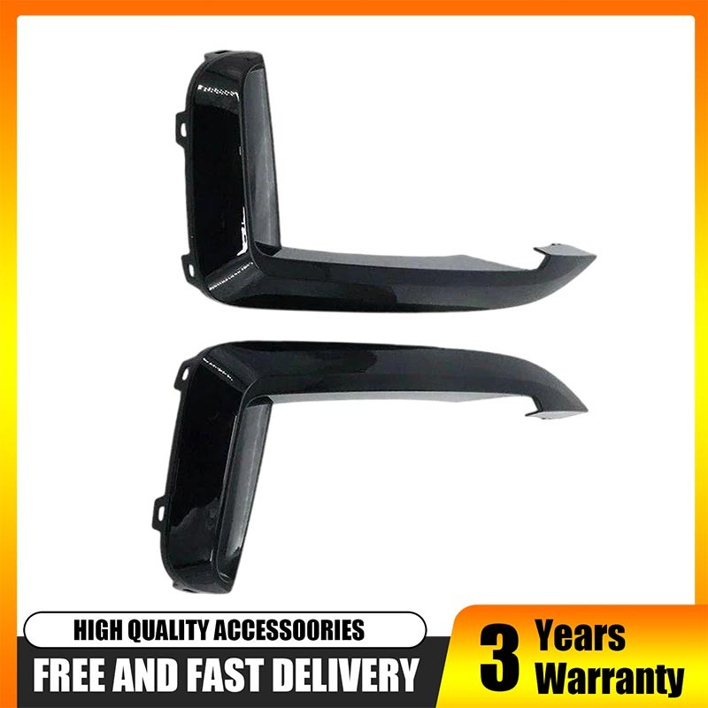 Pair Front Bumper Grille Trim Glossy Black For BMW G12 7-Series M Sport 2016-19