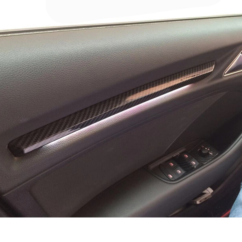 For Audi A3 S3 8V 2014-2019 car door LED Lampshade Decoration Carbon Fiber Color