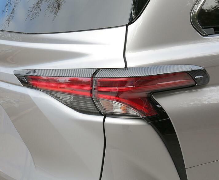 For 2021-2023 Sienna carbon fiber ABS Rear tail light side spoiler trim*8