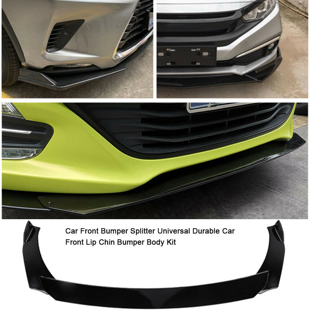 For 2005-2007 Honda Odyssey Van Front Bumper Lip Splitter Spoiler + Strut Rods