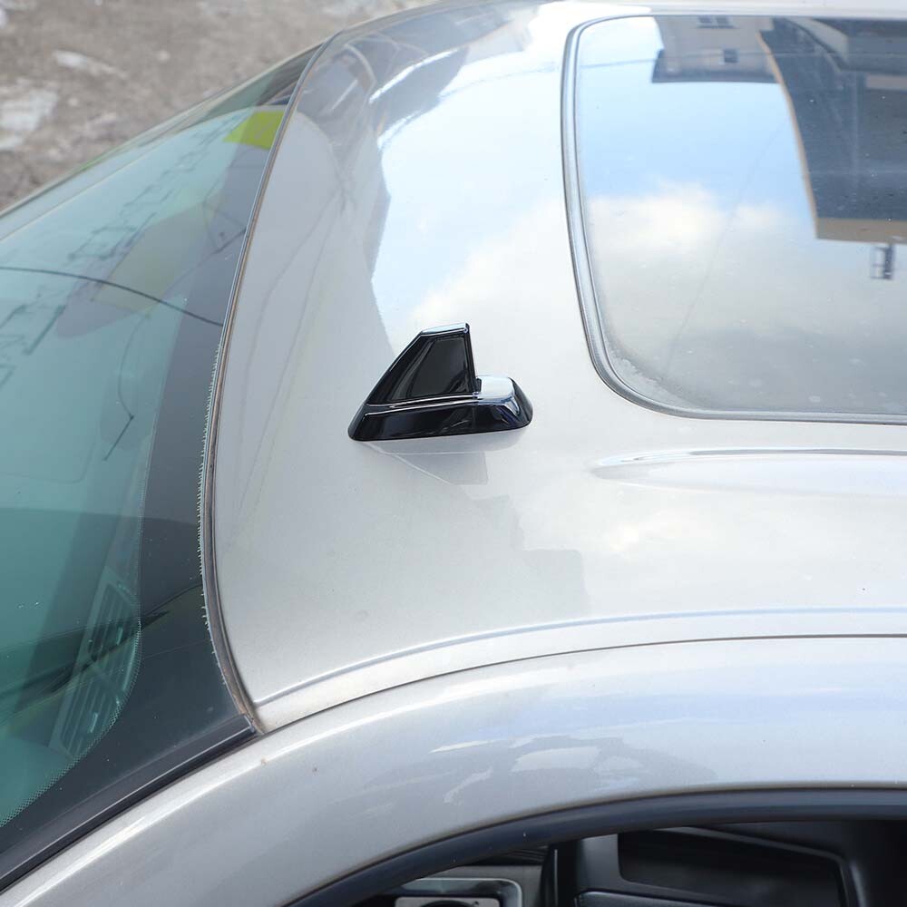 Black Roof Top Plated Antenna Base Cover Trim For Chevy Avalanche Suburban 07-13