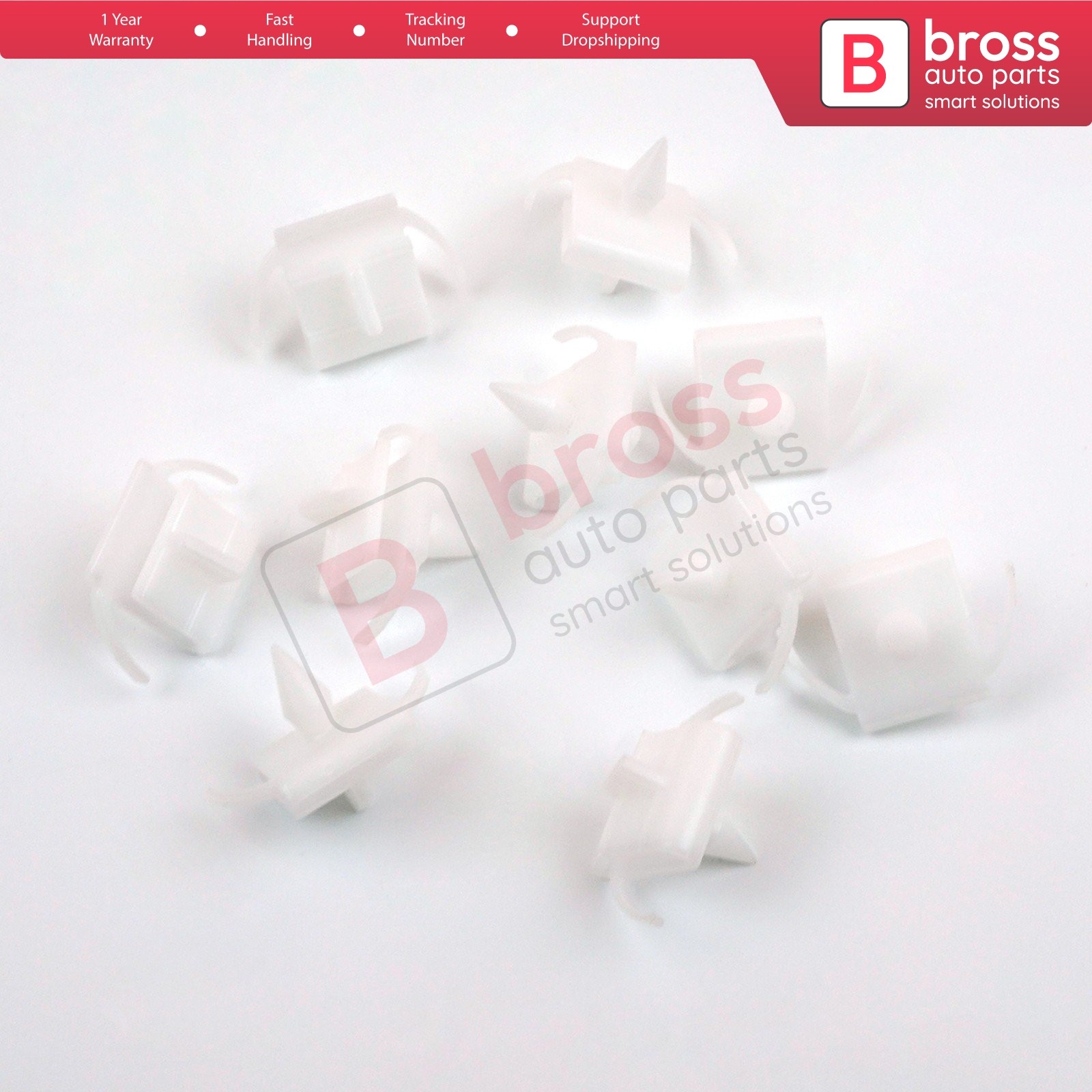 Bross Auto Parts BCF5014 10 Pieces Side Skirt Clip 51711959929 for BMW