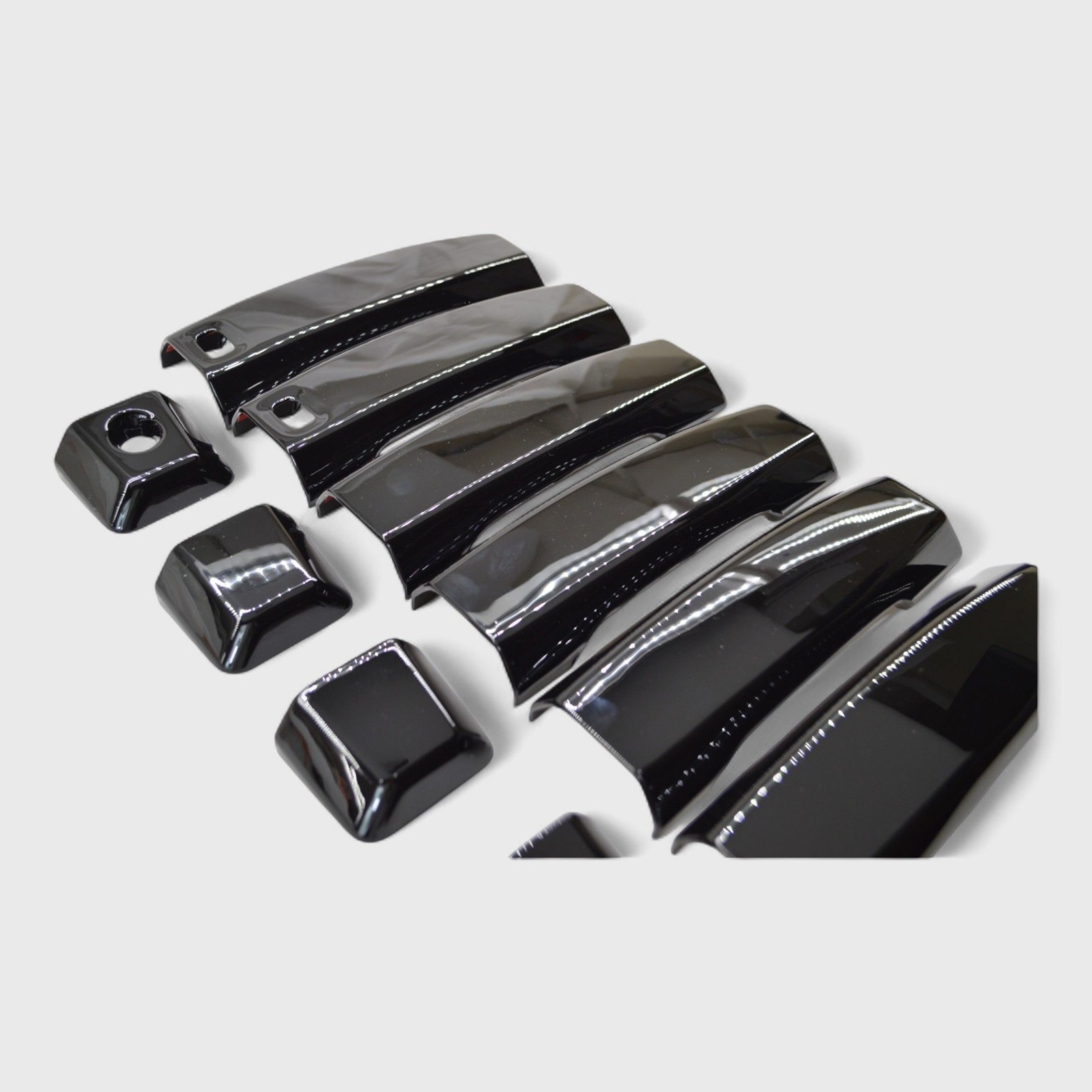 Patented Snap-On Black Door Handle Cover for 04-23 Nissan Titan W/ &W/O SMARTKEY