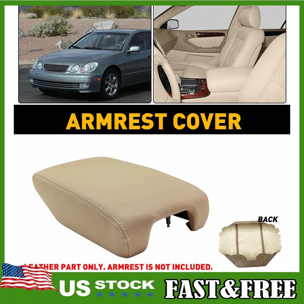 Microfiber Leather Console Armrest Cover For 98-05 Lexus GS300 GS400 GS430 1~10X