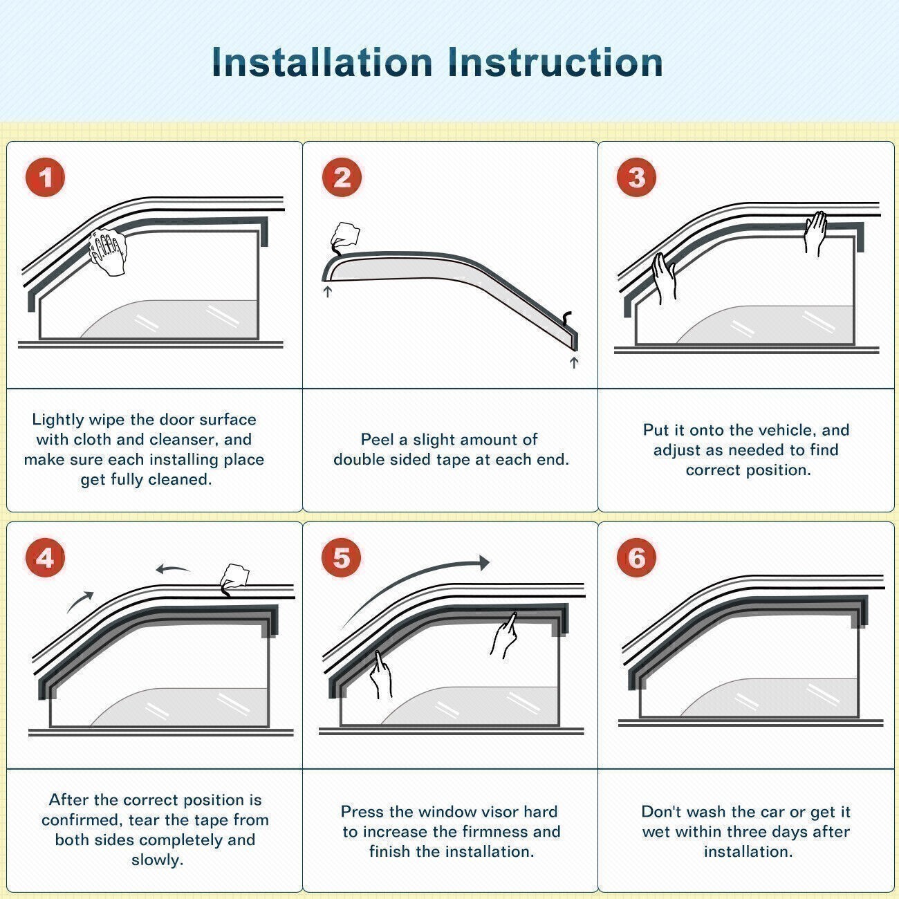 For 2001-2005 Honda Civic JDM Mugen Style Window Visor Sun Rain Guards Wnjxirmfx