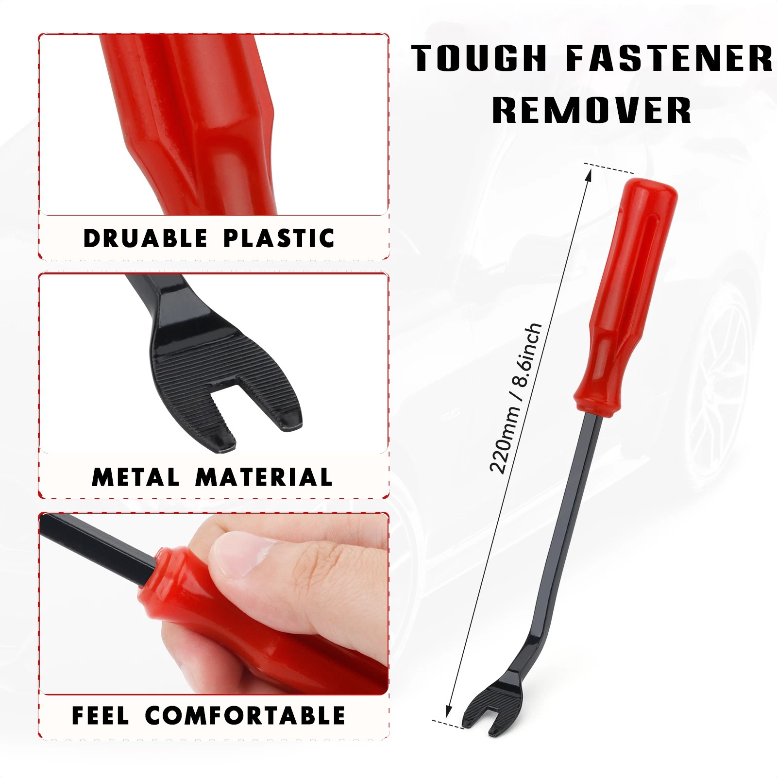 100PCS Car Retainer Auto Fasteners Push Trim Plastic Clips Pin Rivet Bumper Kit