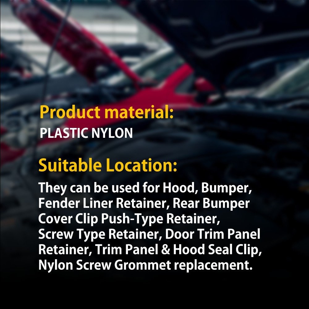 Fender Clip Door Hood Trim Retainer Fastener Accessories 146 Bumper For