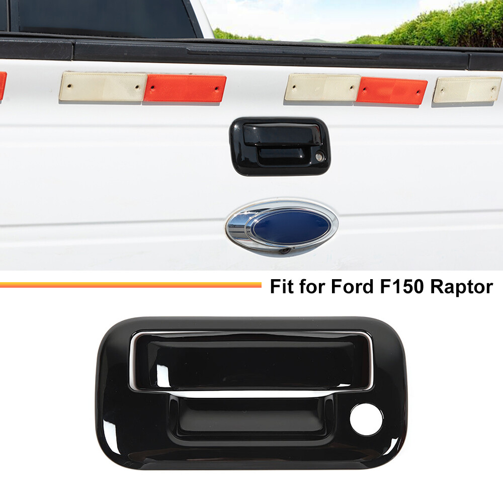 ⭐️BLACK Tailgate Liftgate Handle COVER no Cam For FORD 04-14 F150 08-16 F250-550