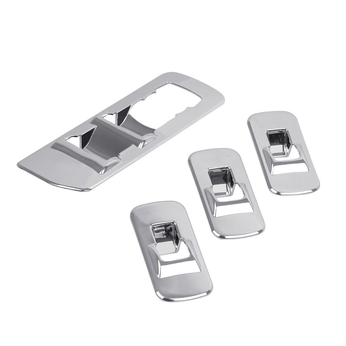 Accessories Window lift switch panel Chrome Cover trim For 2015-2020 Ford F150