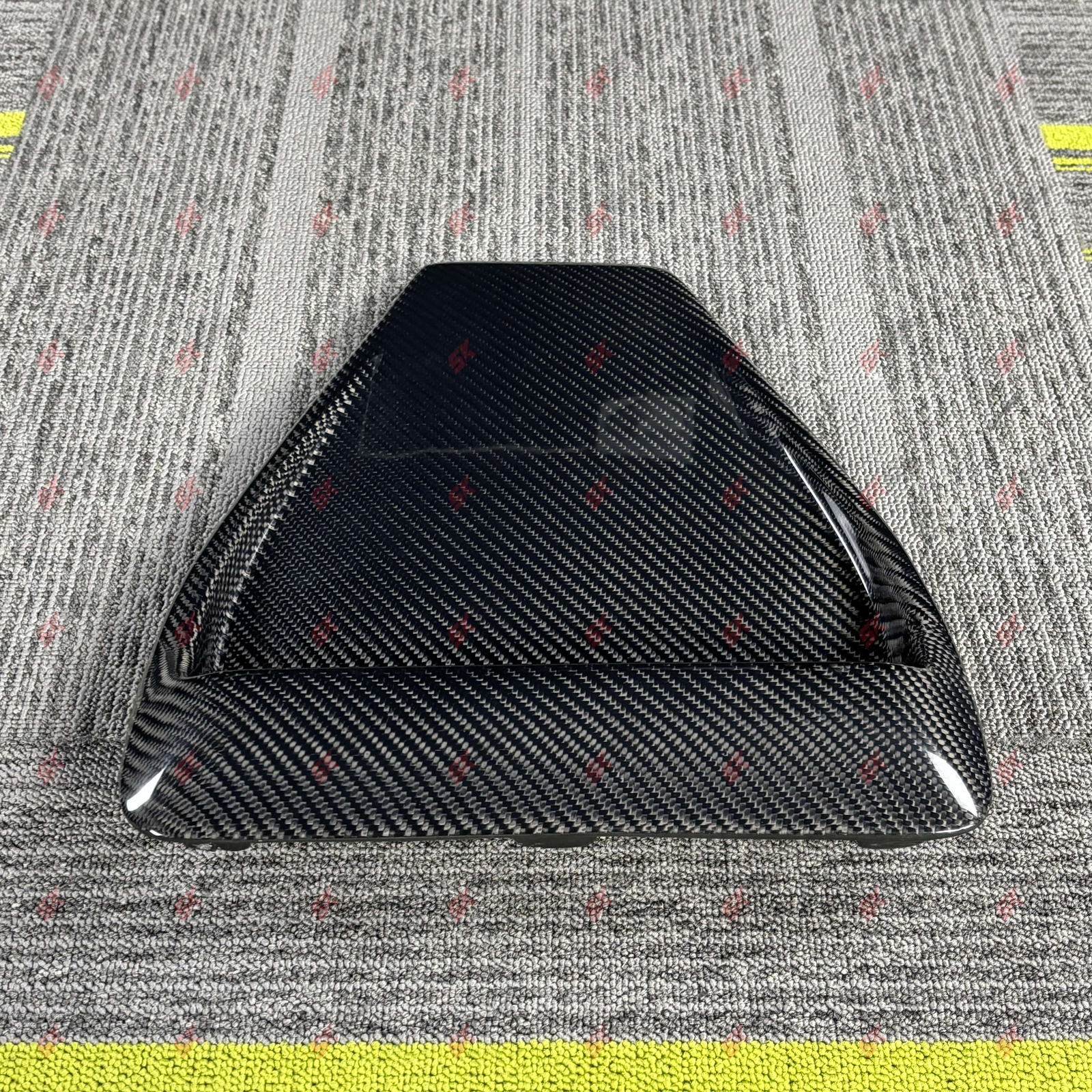 Carbon Fiber/Glossy Black Hood Air Vent Intake Fit 2008-15 Mitsubishi Evolution
