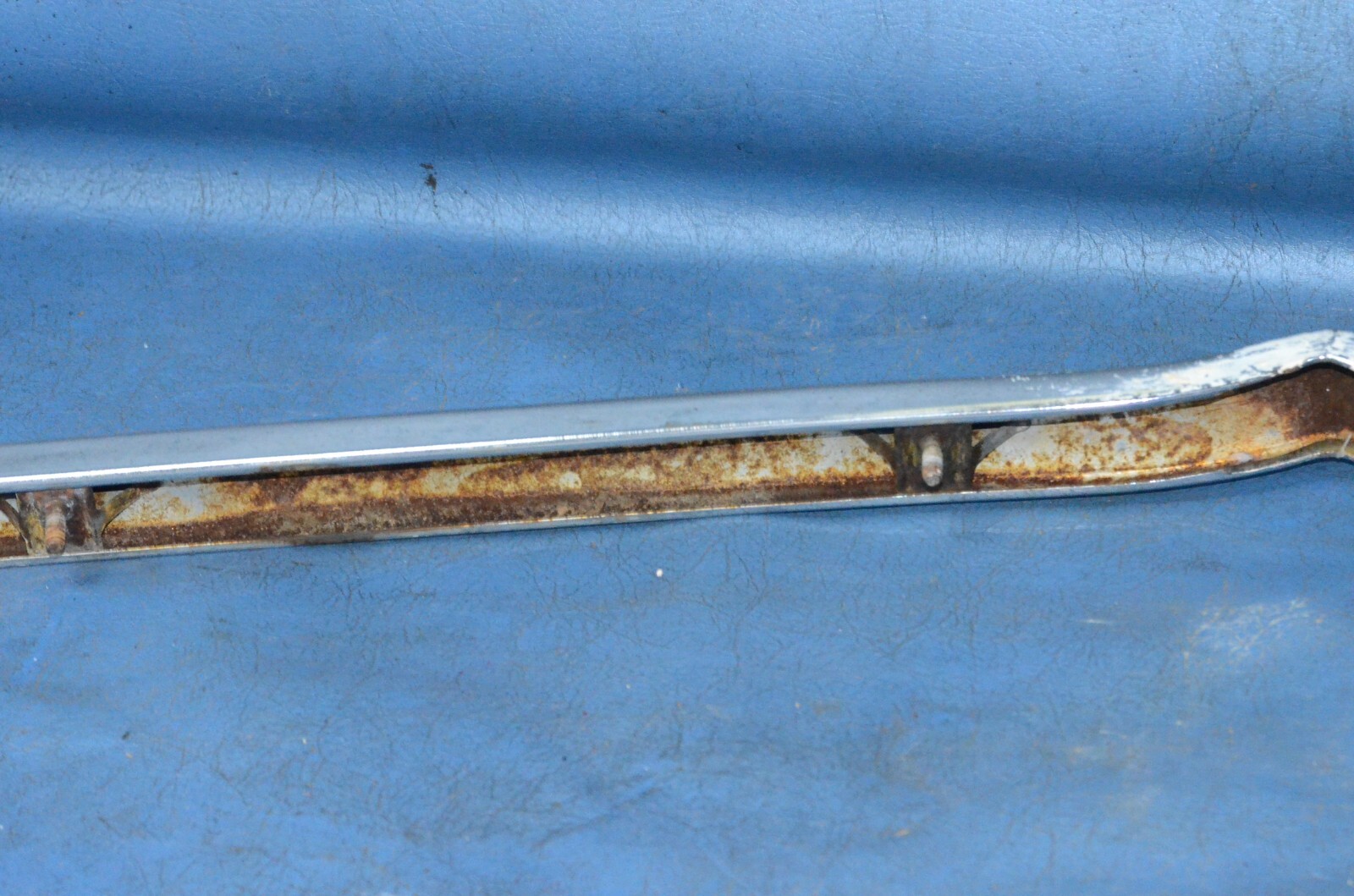 Vtg 1956 Dodge Custom Royal Lancer Upper Grill Surround Molding Trim Hood Lip