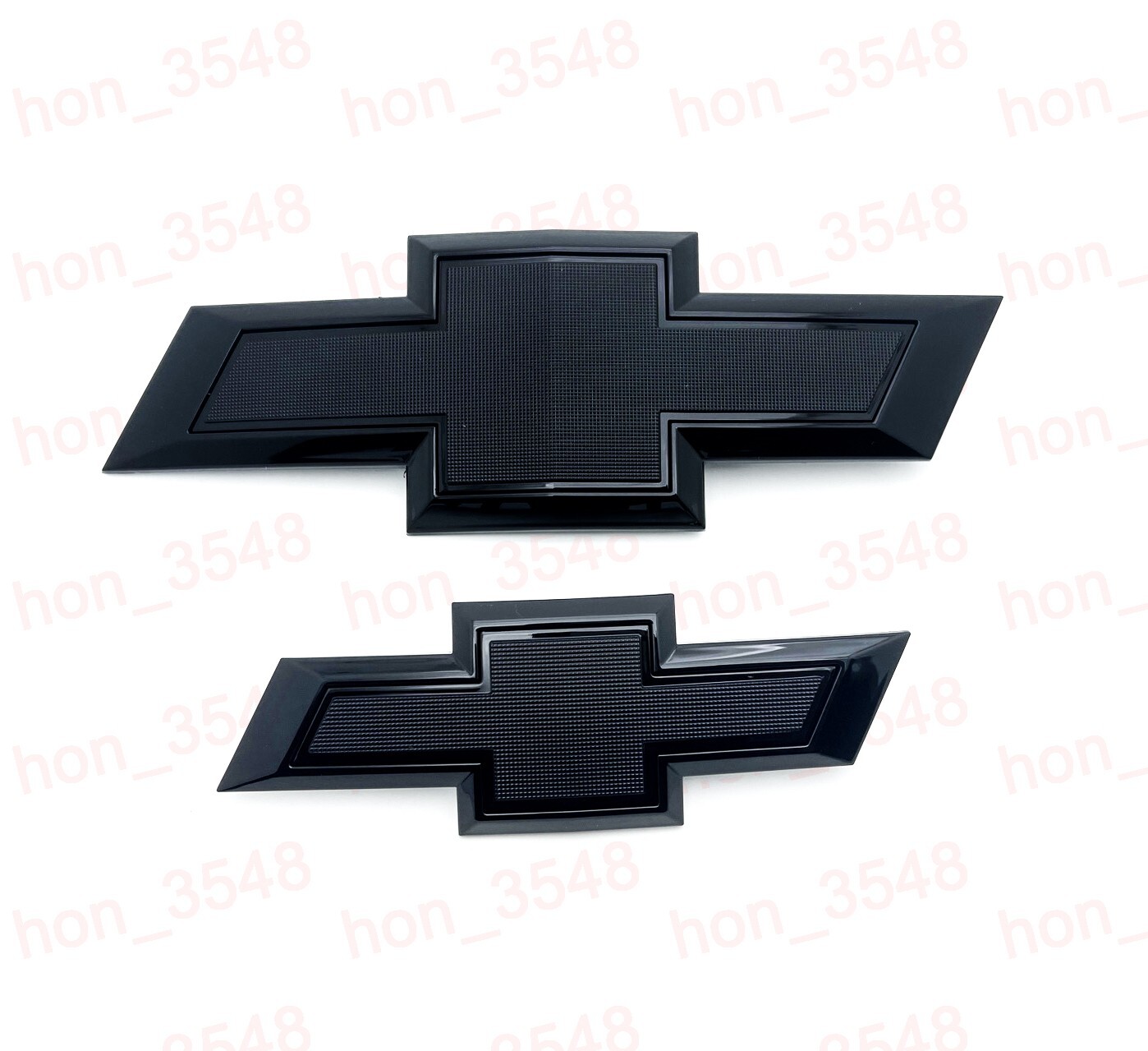 New 2021-2025 Suburban Tahoe Front & Rear Gloss Black Bowtie Emblems Kit OEM