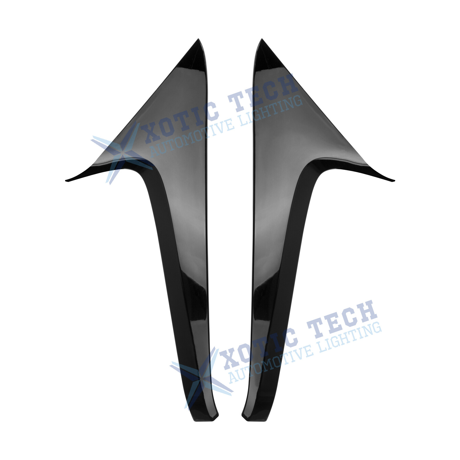 JDM Glossy Black Rear Window Sill C Pillar Cover Trim For Toyota RAV4 2019-2024