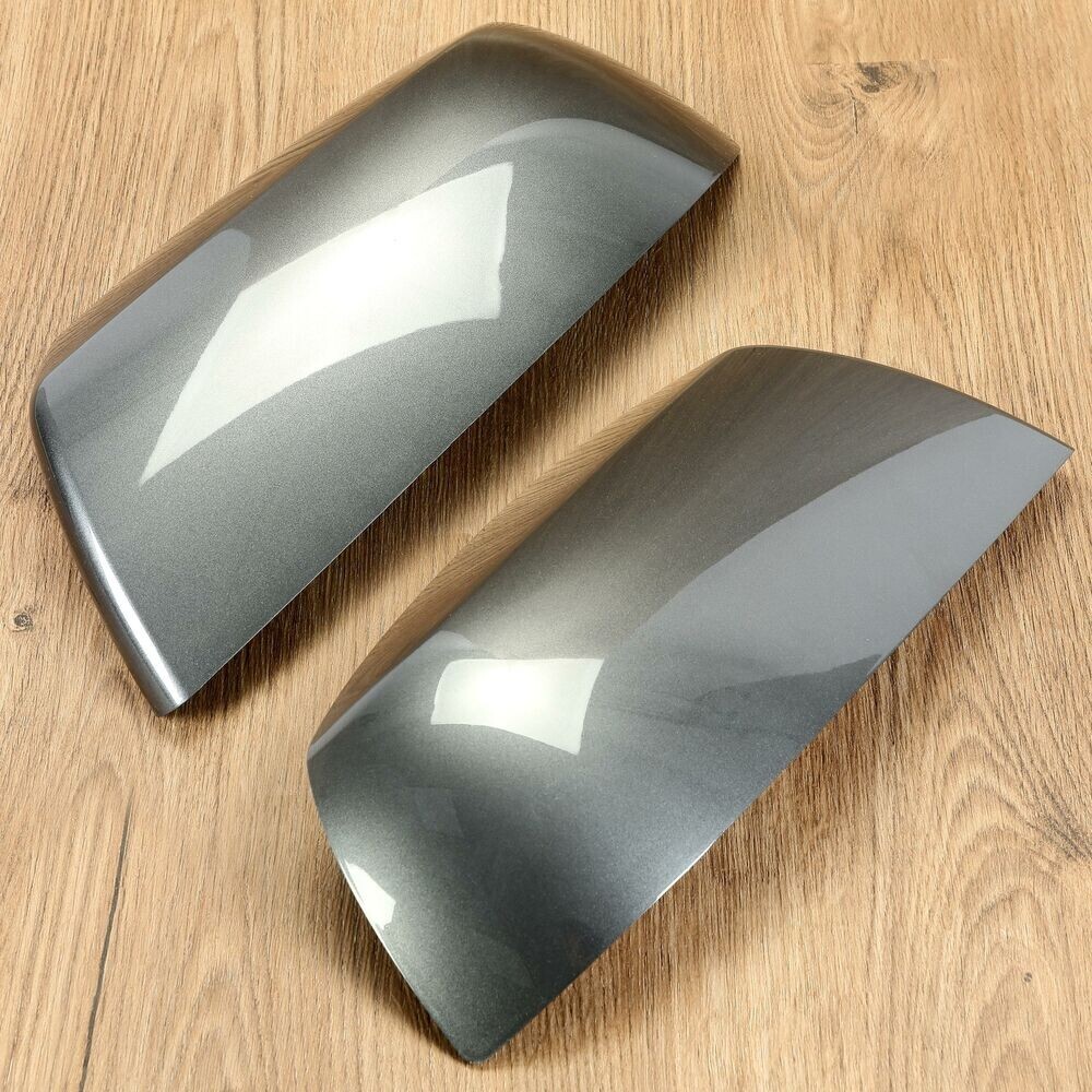Pair of Magnetic Gray Painted Mirror Caps For Toyota Tundra Sequoia 2011-2019