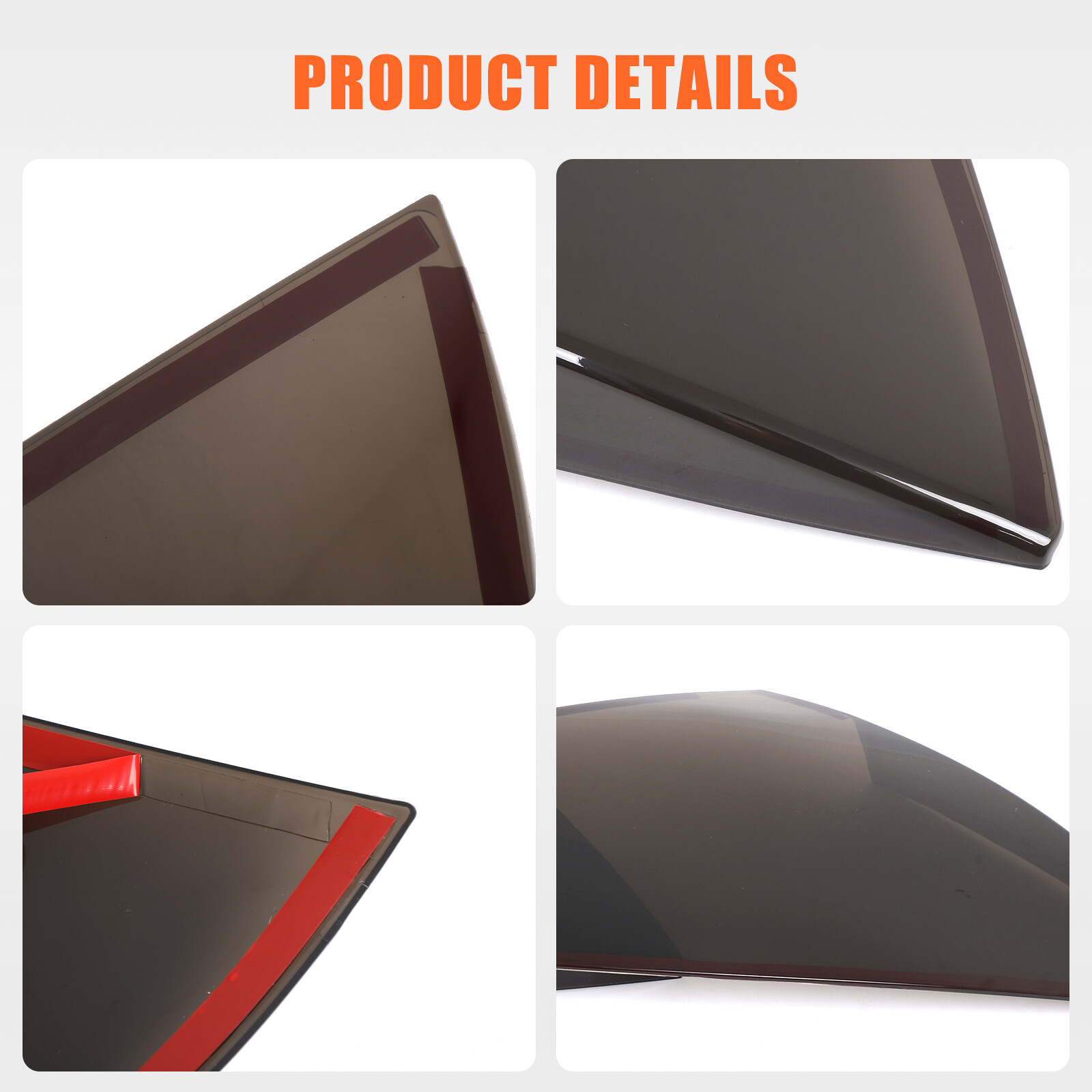 Smoked Black Rear Tail Light Guard Cover Trim Bezel For Mitsubishi Eclipse 06-11