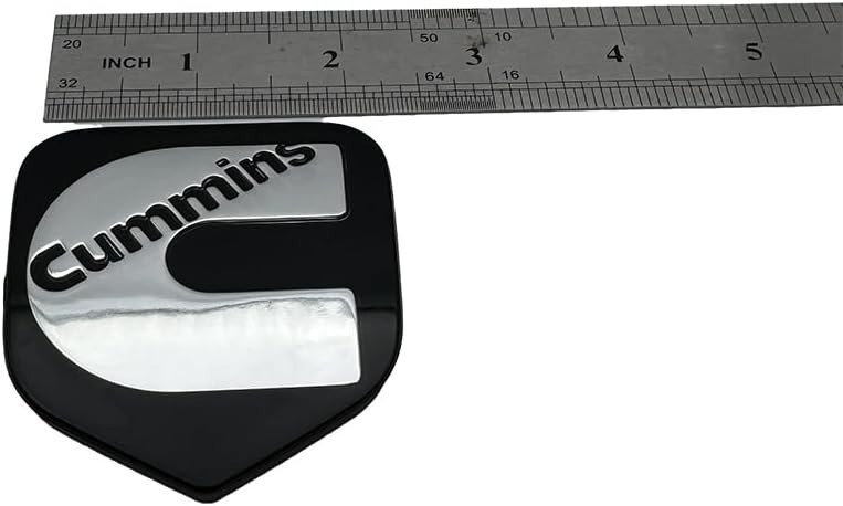 Black Chrome Fits for 2nd Gen 94-02 Front Grille Head Cummins Emblem NamePlate