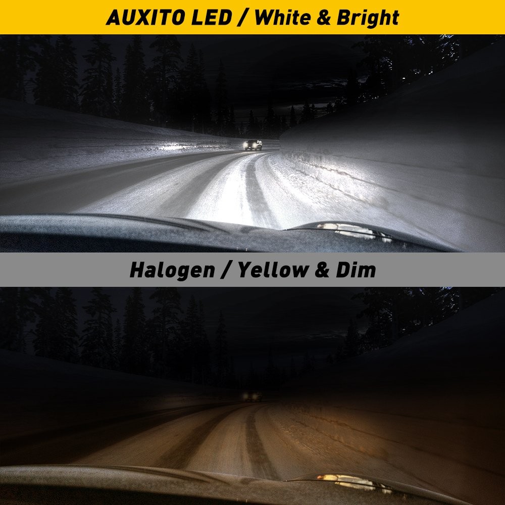 6x AUXITO H11 9005 9006 LED Fog Headlight Light Kit 36000LM Canbus High Low Beam