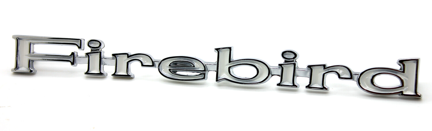 NEW 67-68 FIREBIRD Front Fender Script Emblem Trim / USA-MADE BBRP