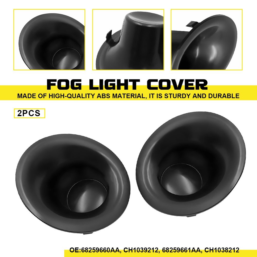 For Dodge Challenger 2015-2023 Front Fog Light Cover Bezels Left & Right Pair US