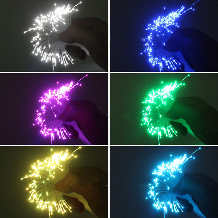 300 X 16W DC12V Car SUV Interior LED Multi Color Changing Fiber Optic Lamps Star