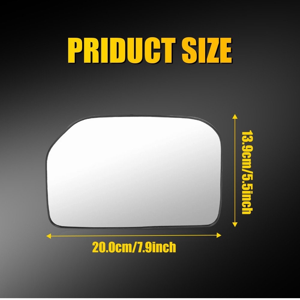 For Toyota FJ Cruiser 2007-2014 Left Heated Mirror Glass With Backing Plate 1-5X