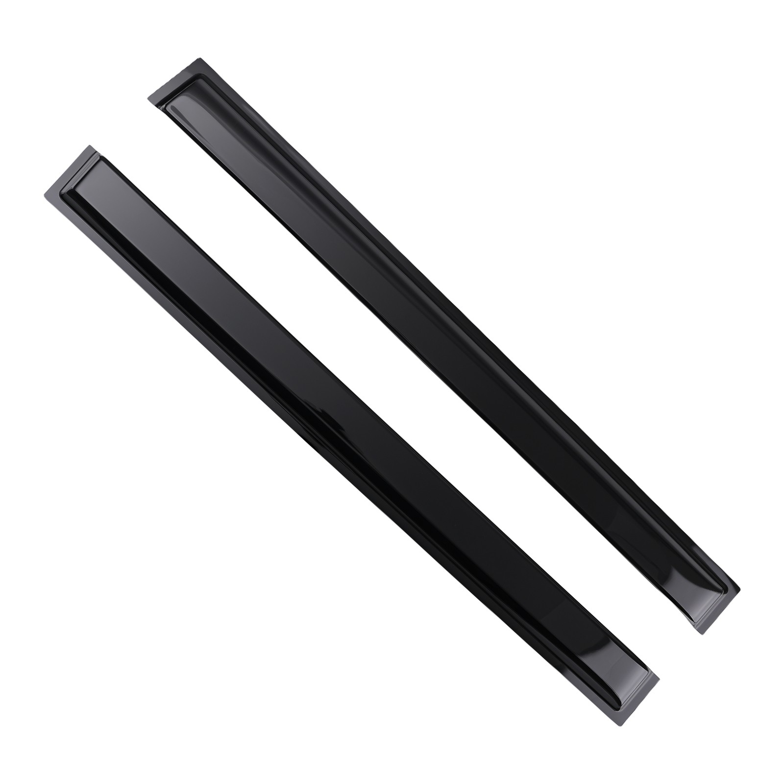 4Piece Window Rain Guards Wind Visors for Kia Soul 2014-2019 Black Set