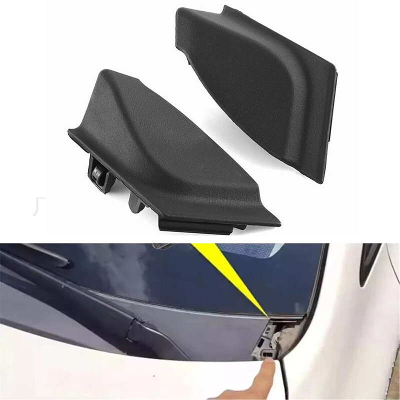 For Toyota RAV4 2019-2024 Pair Car A Pillar Panel Cover Plastic Black