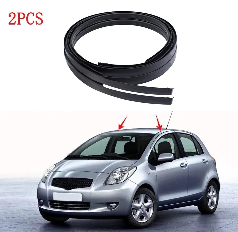 For 2007-2011 Toyota Yaris Hatchback 2x Roof Drip Molding Trim 75551-52130