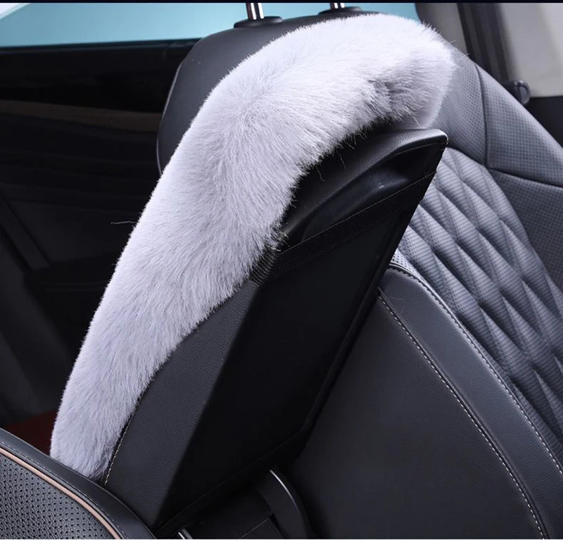 Multicolor Plush Soft Car Armrest Cushion Cover Center Console Pad Mat Universal
