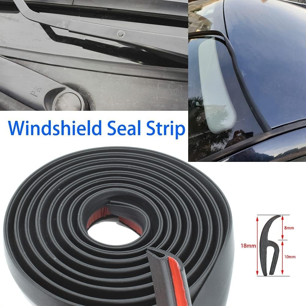 Front Windshield Cowl Seal Strip Self-adhesive for Subaru Impreza Accessories