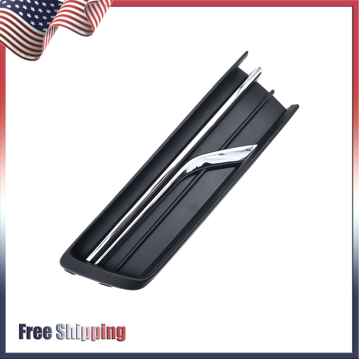 Front Bumper Insert Textured Left Side For 2016-2019 Volkswagen Passat