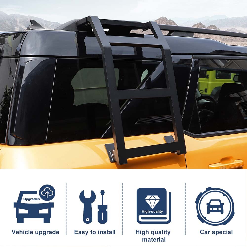 ⭕Right Side Roof Climbing Ladder Rack Window Extension For Ford Bronco Sport 21+