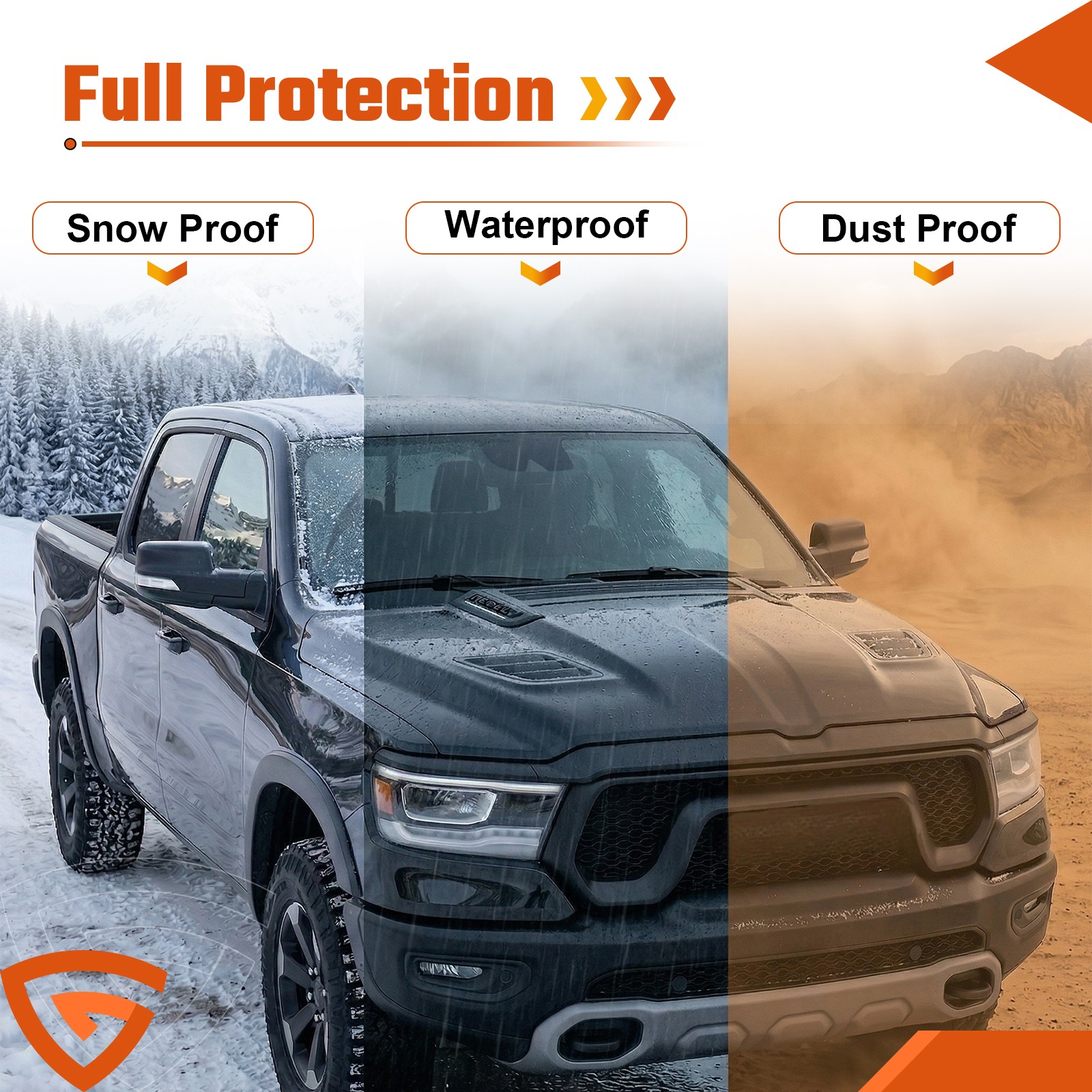 Grille Wiper Cowl Windshield Panel For Dodge Ram 1500 2500 3500 2009-2024 New