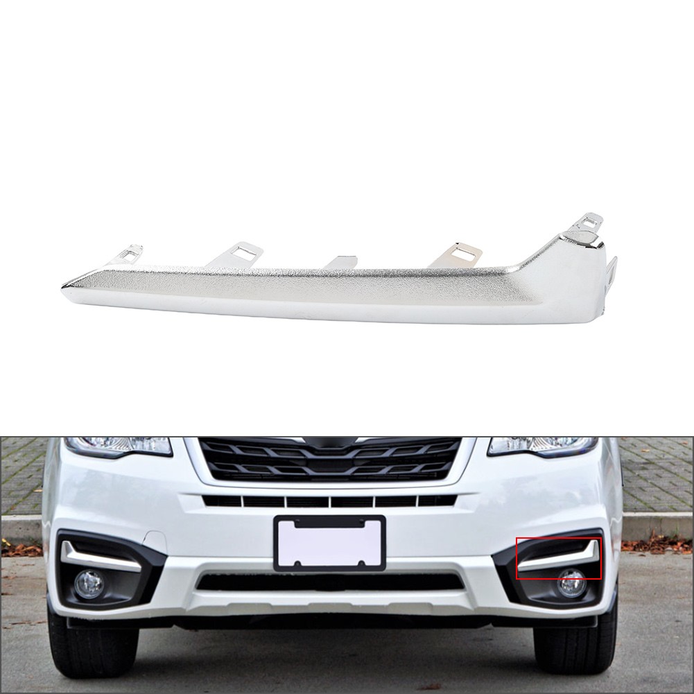 L Fog Light Trim Fog Light Molding Trim Chrome For Subaru Forester 2017-2018 US
