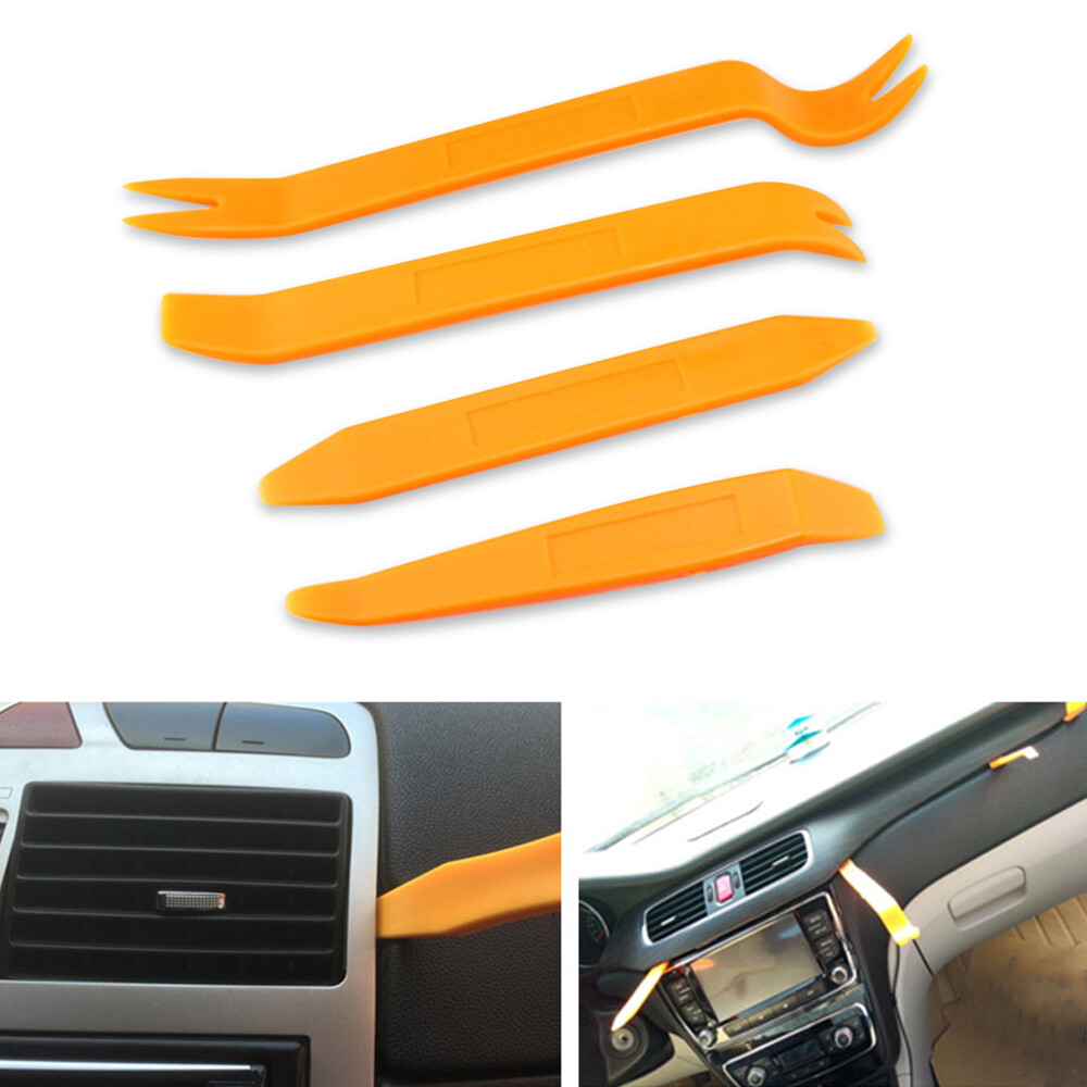 Removal Car Door Trim Tool Pry Panel Dash Radio Body Clip Installer 12 PCS Kit