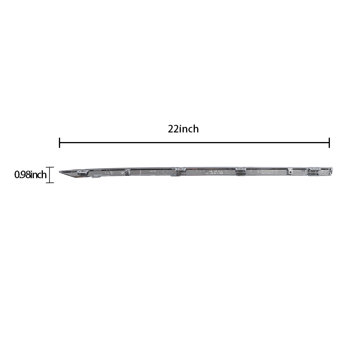 Chrome For Honda Accord 2018-2022 Left Right Rear Bumper Lower Molding Trim
