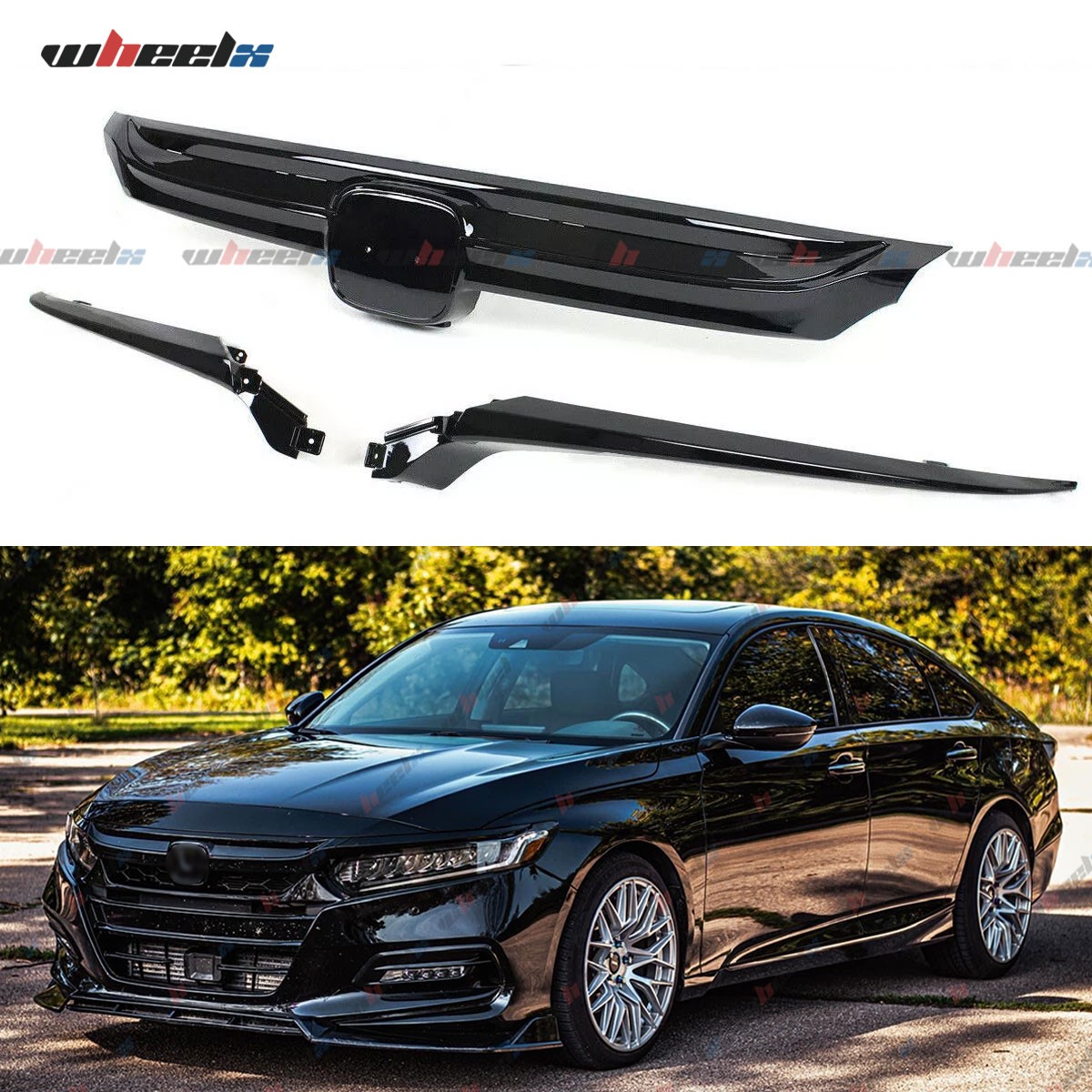 For Honda Accord Sedan 2018-2020 10th Gen Sport JDM Style Replaced Front Grille