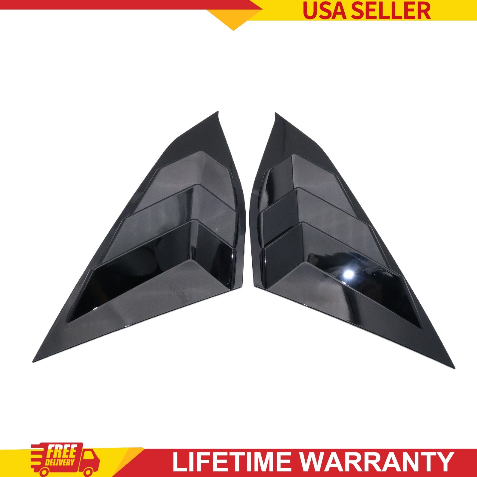 Glossy Side Window Louvers Cover For 2018-2020 Honda Accord Auto Accessories
