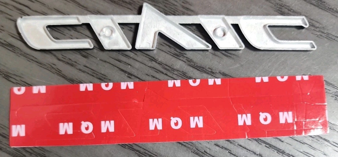 Honda CIVIC Rear Trunk Car 3D RED Letter Emblem Badge any year NEW w Ind. Tape