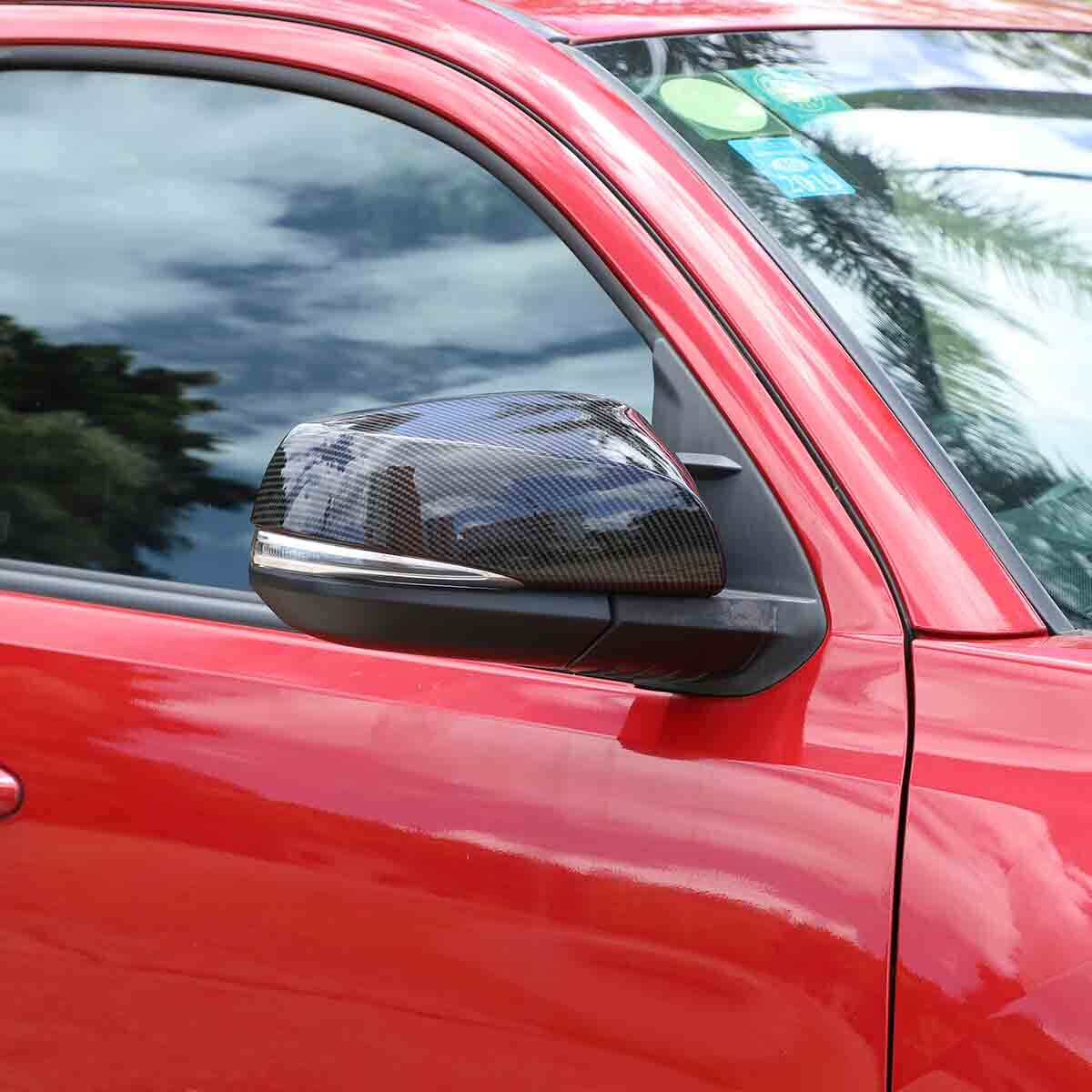 Carbon Fiber ABS For 16-23 Toyota Tacoma Side Mirror + Door Handle Covers Trims