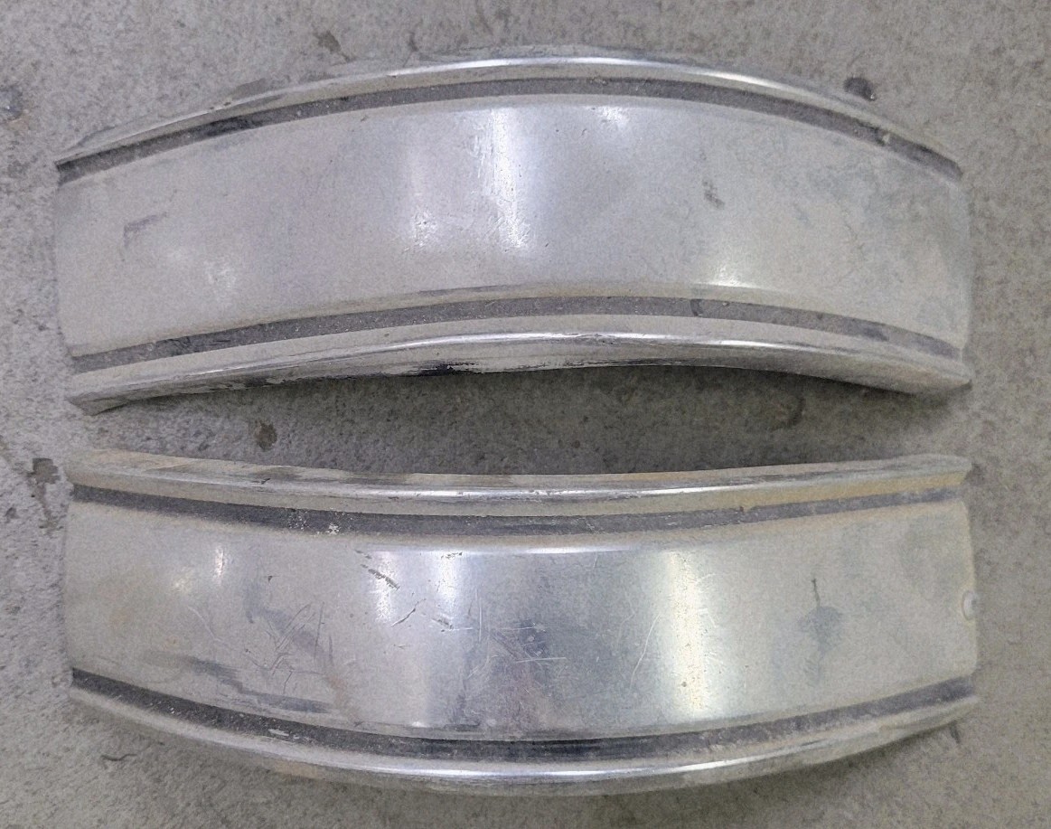 Pair of 1967 68 69 70 71 72 CHEVROLET GMC PICKUP TRUCK CAB CORNER TRIM OEM USED