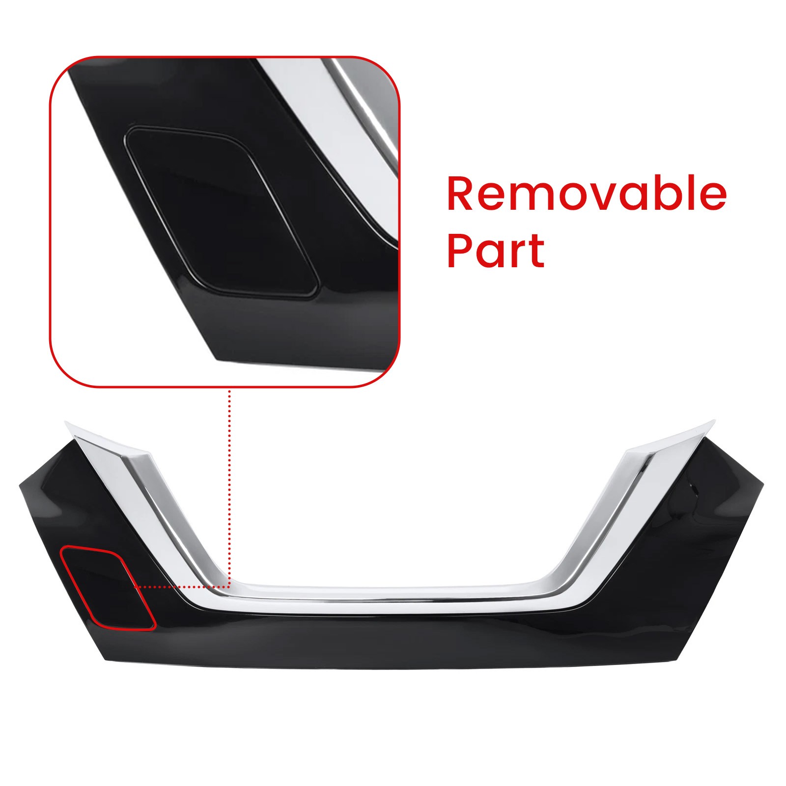 Fits Nissan Versa S SV SR Sedan 2020 2021 2022 Chrome Grille Molding Trim ABS