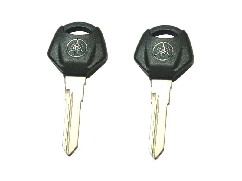 2x YAMAHA Pair of Blank Key Yamaha Logo YZF R1 FZ1 XJR12 #