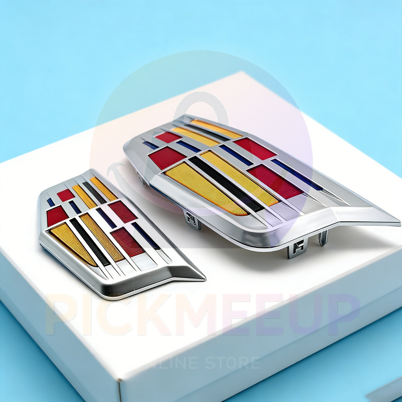 For 2015-2017 CT6 XT5 XTS ATS Clip-On Front Badge & Rear Sticker Emblem TAILGATE