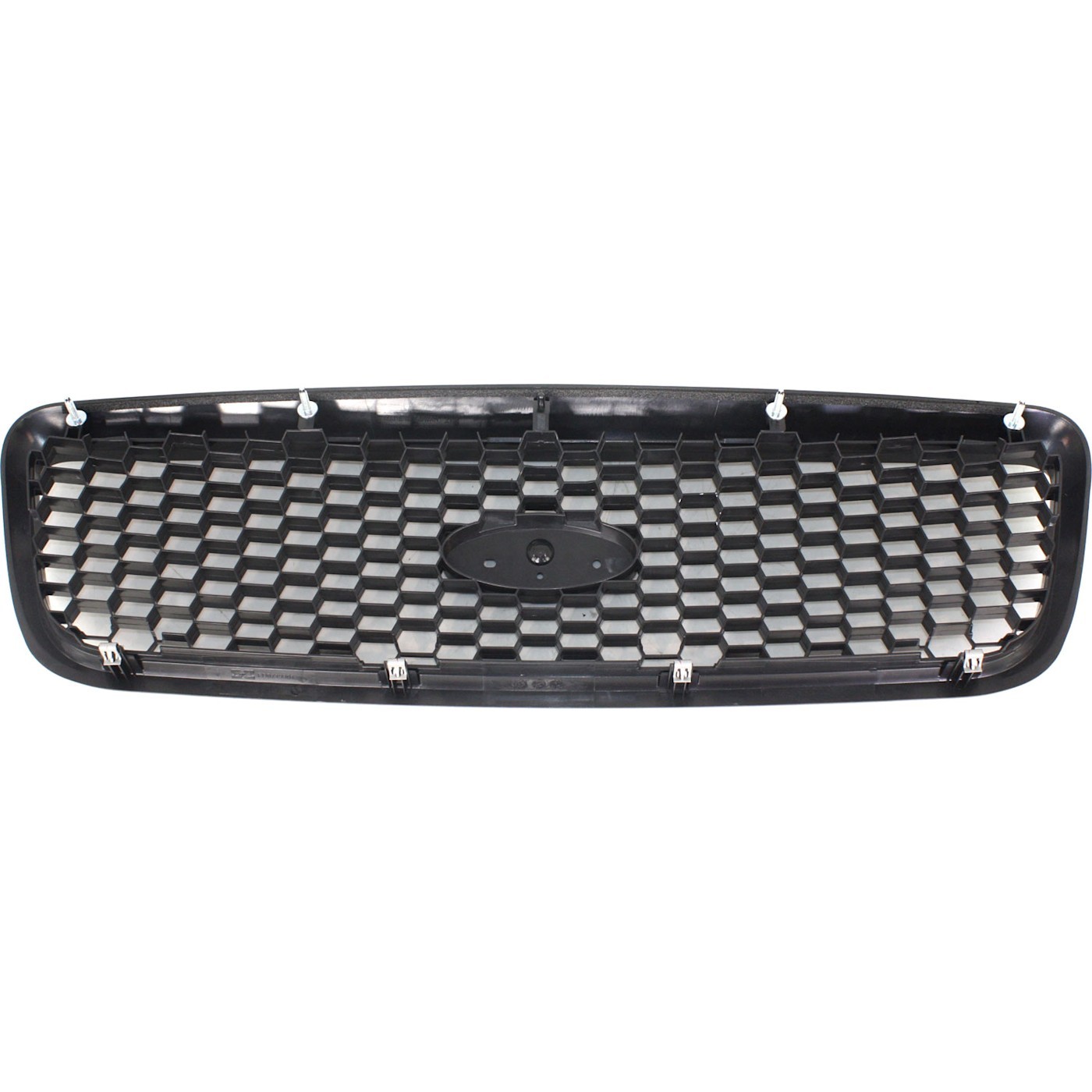 Grille For 2001-2011 Ford Crown Victoria Textured Gray Plastic CAPA