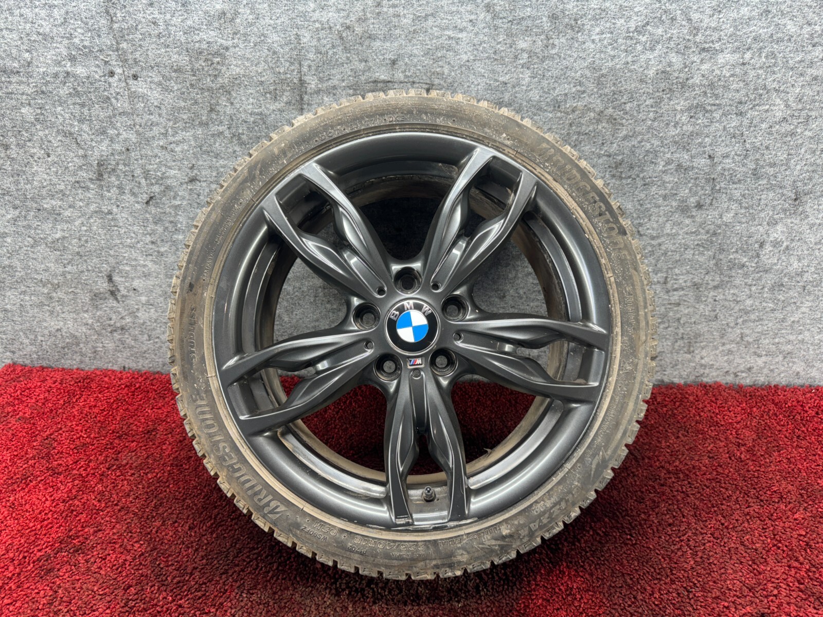 BMW F22 F23 18″ M Double Spoke Orbit Gray 436 Wheel Rim w/ Tire OEM 75K