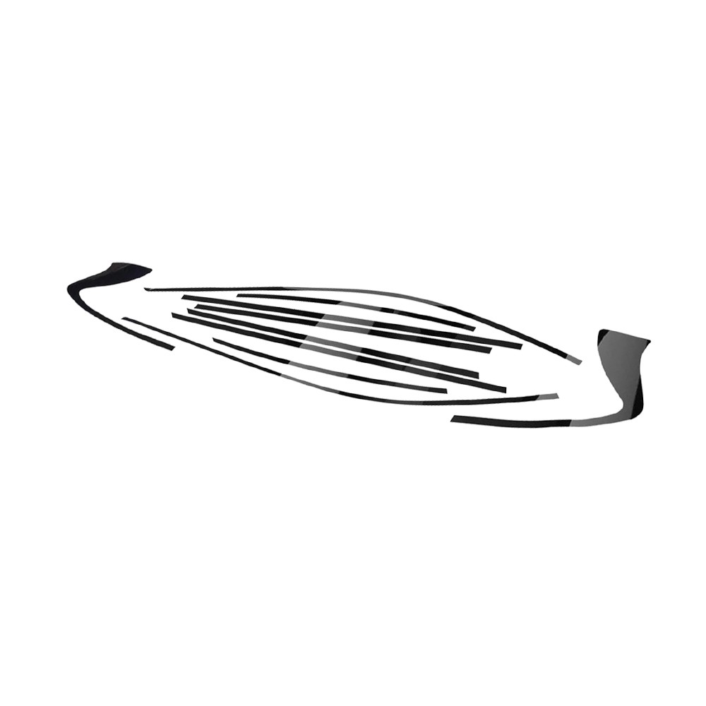 For Infiniti Q50 2014-2024 Glossy Black Window Chrome Delete Blackout Overlay